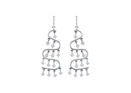 White Gold Plated | Fashion Earrings